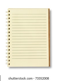 notebook isolated on white background: stockfoto