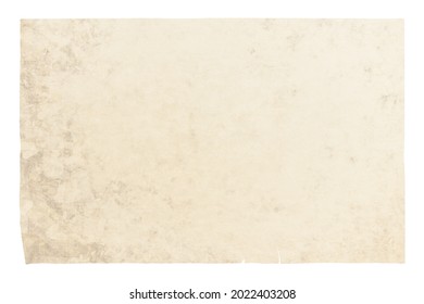 vieux papier isolé sur fond blanc avec chemin de détourage : photo de stock