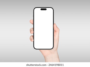 PARIS - France - September 1, 2023: Newly released Apple Smartphone Iphone 14 pro max realistic 3d rendering - Silver color front screen mockup Toimituksellinen arkistovalokuva