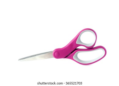 Pink scissors, isolate,on white background.の写真素材