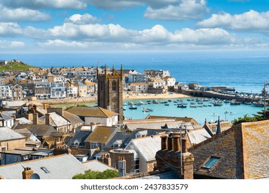 Picturesque St Ives, a popular seaside town and port in Cornwall, England

, fotografie de stoc
