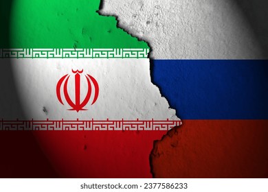 Relations between Iran and russia. Iran russia Foto stock