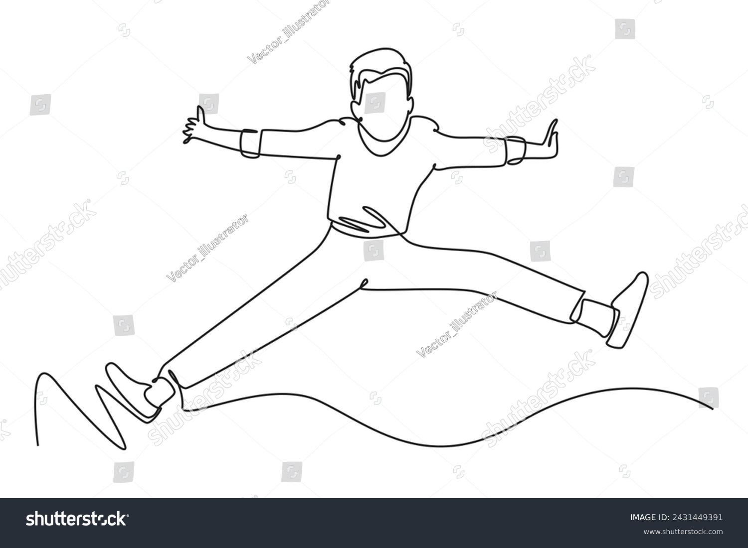 Happy free people flying concept. Happy free people flying. Characters strive for goal and develop. Smiling person in various poses. Cartoon flat vector collection isolated on gray background