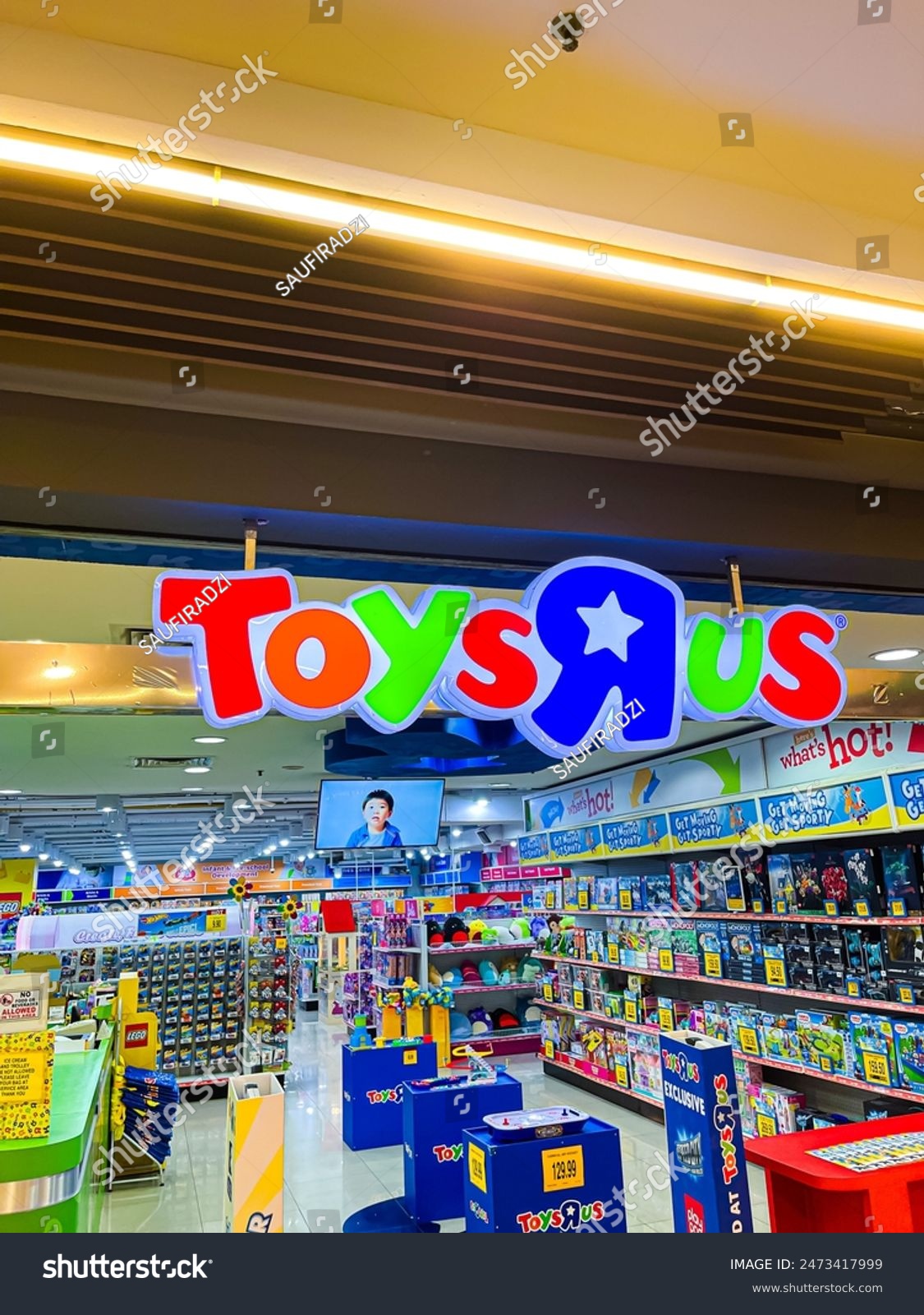Klang, Malaysia - June 8, 2024: Front view of Toys R Us retail shop in Lotus's, Klang. Toys R Us is an American toy, clothing, and baby product retailer.