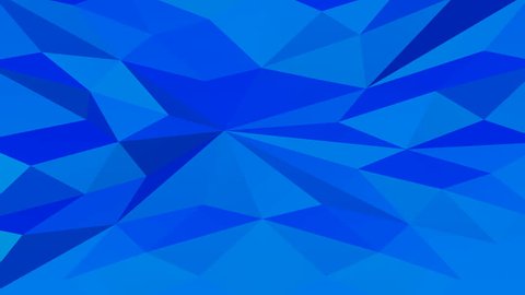 Low poly futuristic blue polygonal geometric surface background animation. Loopable. 3D rendering. : vidéo de stock