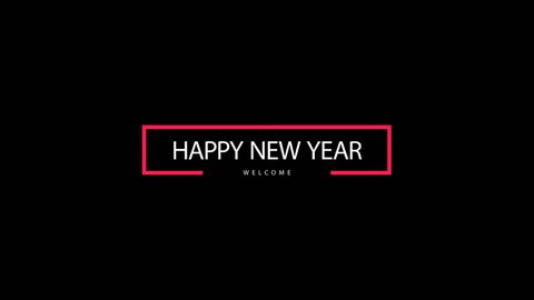 Happy New Year Welcome स्टॉक वीडियो