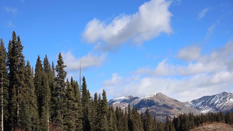 4K Time Lapse Rocky Mountains: stockvideo