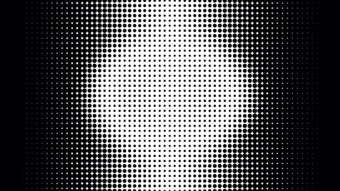 Black and white mask. Halftone transition.の動画素材