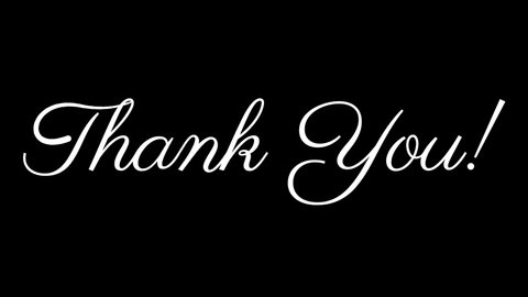 Animation of a thank you message written in black and white pen. appropriate for ending your vlog video so that everyone enjoys it स्टॉक व्हिडिओ