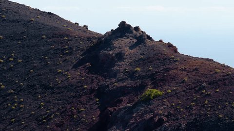 The San Antonio volcano in the south of La Palma, Spain. : vidéo de stock