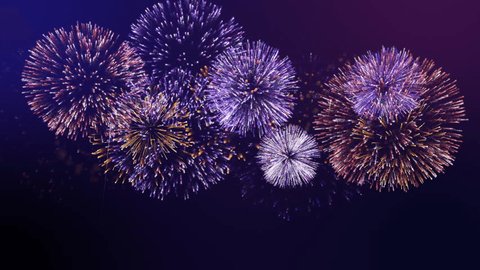 Seamless Loop, Fireworks trail glow particles explosion background. Stock-video