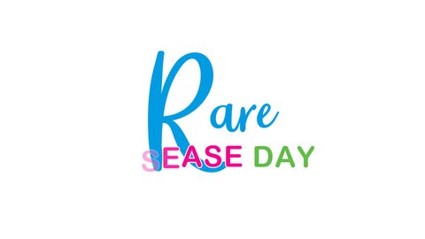 Rare Disease Day Text Animation. Great for Rare Disease Day Celebrations with transparent background, for banner, social media feed wallpaper stories Arkistovideo