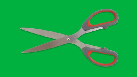 Looping Scissor Animation In Transparan Alpha Channel 3 Styles. Alpha Channel, Transparent Background. 4k Resolution Loop Animationの動画素材
