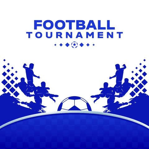 Animated football tournament flyer is suitable for sports tournament activities 스톡 비디오