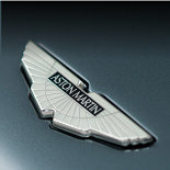 Aston Martin badge.