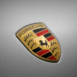 Porsche badge.