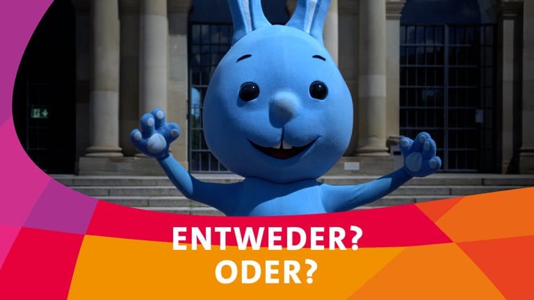Die Maus, Günter Kastenfrosch und das KiKANiNCHEN spielen gemeinsam das „Entweder? Oder?-Spiel“ – die SWR Sommerfestival Edition.