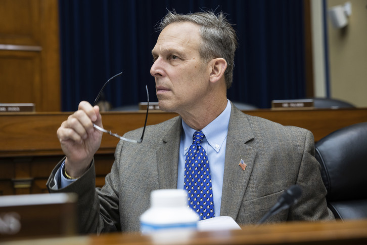 Rep. Scott Perry (R-Pa.) is seen during a House Oversight and Accountability Committee hearing.