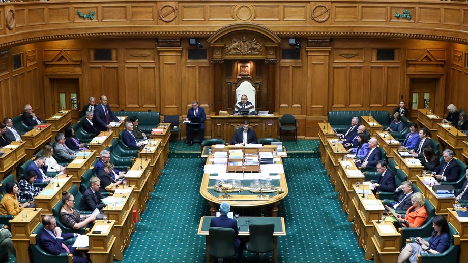The debating chamber during question time.