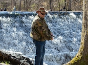 Douglas Zubeck fishes at Middletown Reservoir on the first day of trout season on April 6, 2024.
Vicki Vellios Briner | Special to PennLive