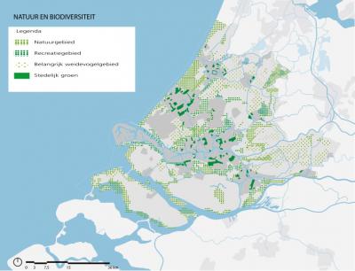 Last but not least komen ook natuur en biodiversiteit aan de orde in de Visie Ruimte en Mobiliteit van de provincie Zuid-Holland, zoals natuurgebieden, recreatiegebieden, weidevogelgebieden en stedelijk groen. (© Provincie Zuid-Holland)