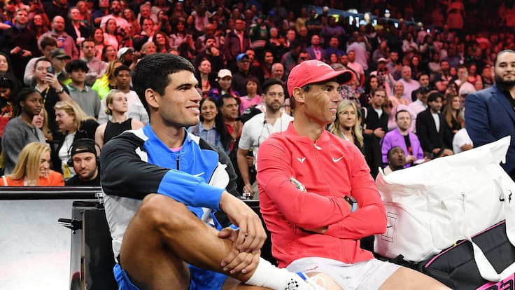 Rafael Nadal y Carlos Alcaraz juntos en los Juegos Olímpicos de París