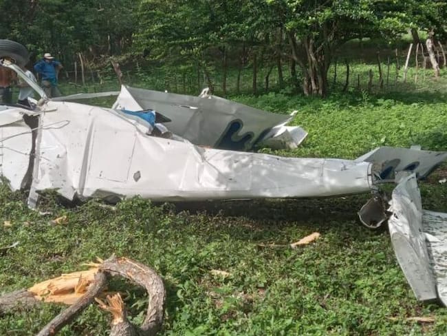 Avioneta accidentada en Juan de Acosta, Atlántico / Cortesia