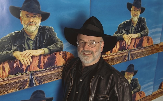 Terry Pratchett, the late author of the Discworld series