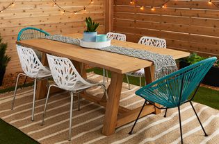 Outdoor wood table DIY plans