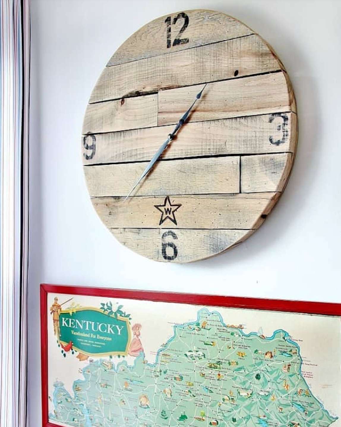 wood pallet wall clock project