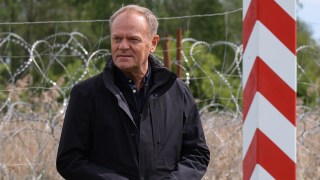 Donald Tusk visited the border with Belarus in Ozierany Wielkie, eastern Poland, last week