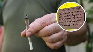 „Bitte respektiert das“: Absurde Cannabis-Opiate-Bitte auf Zettel vor Club