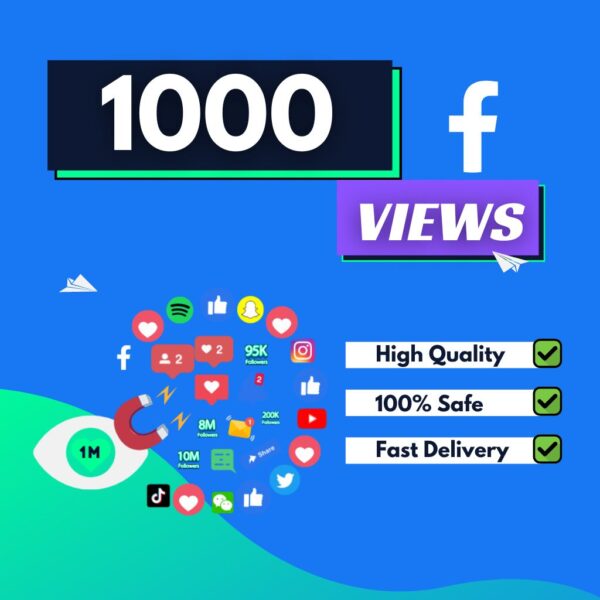 Buy 1000 Facebook Views
