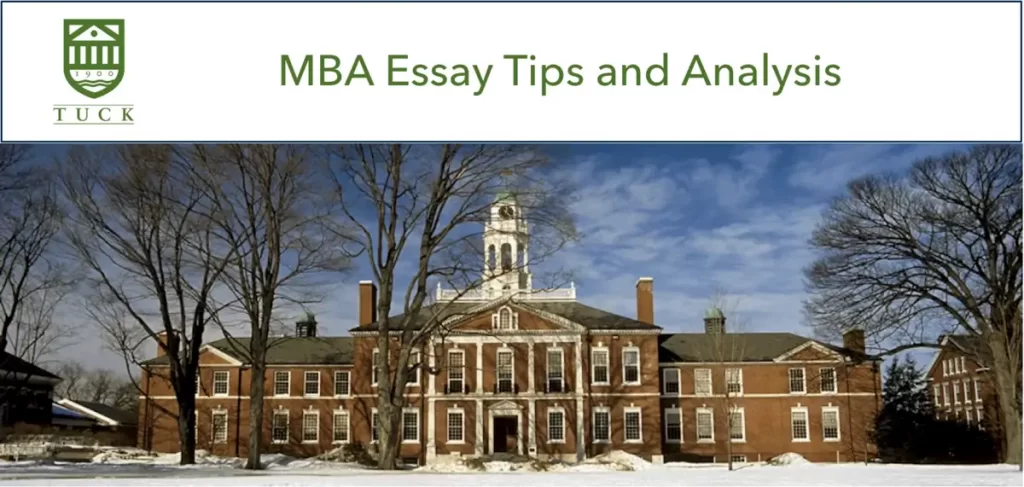 Dartmouth Tuck MBA Essay Analysis and Tips