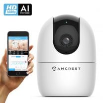 Amcrest SmartHome AI Human Detection WiFi Camera Pan/Tilt ASH21-W