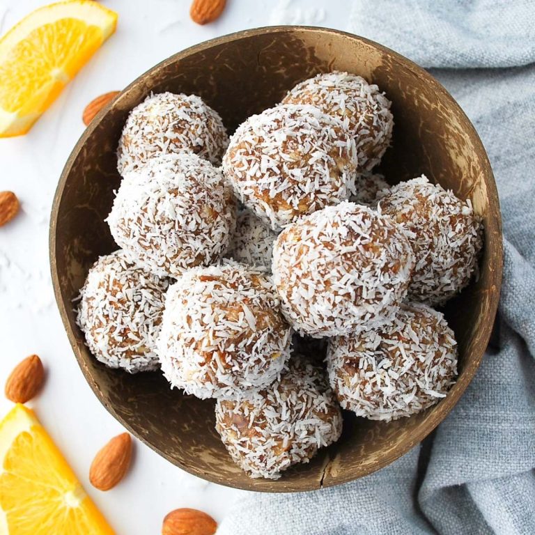 Almond Date Balls with Coconut