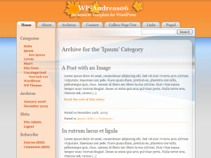 WP-Andreas06 theme for WordPress