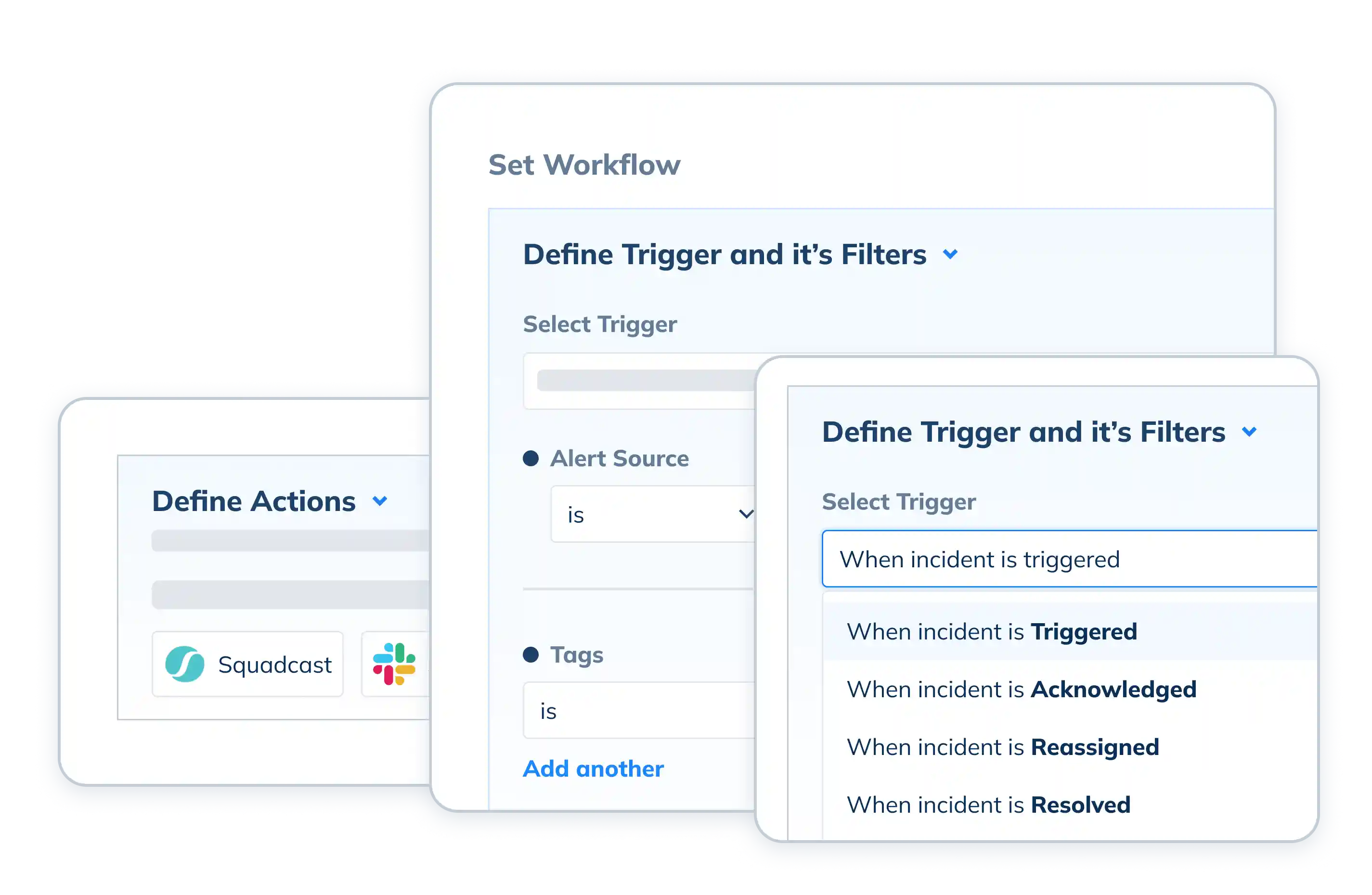 defining triggers to set up the workflow