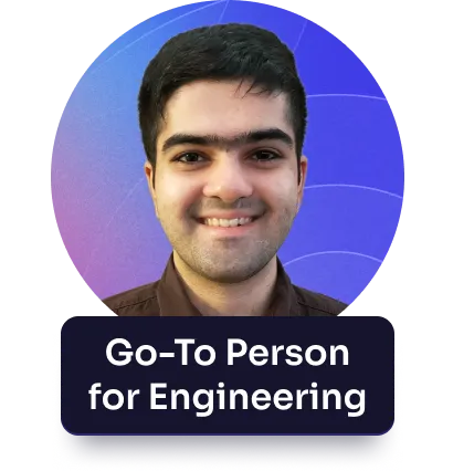 A headshot of Ishan, go-to person for engineering