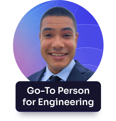 A headshot of Nav, go-to person for engineering
