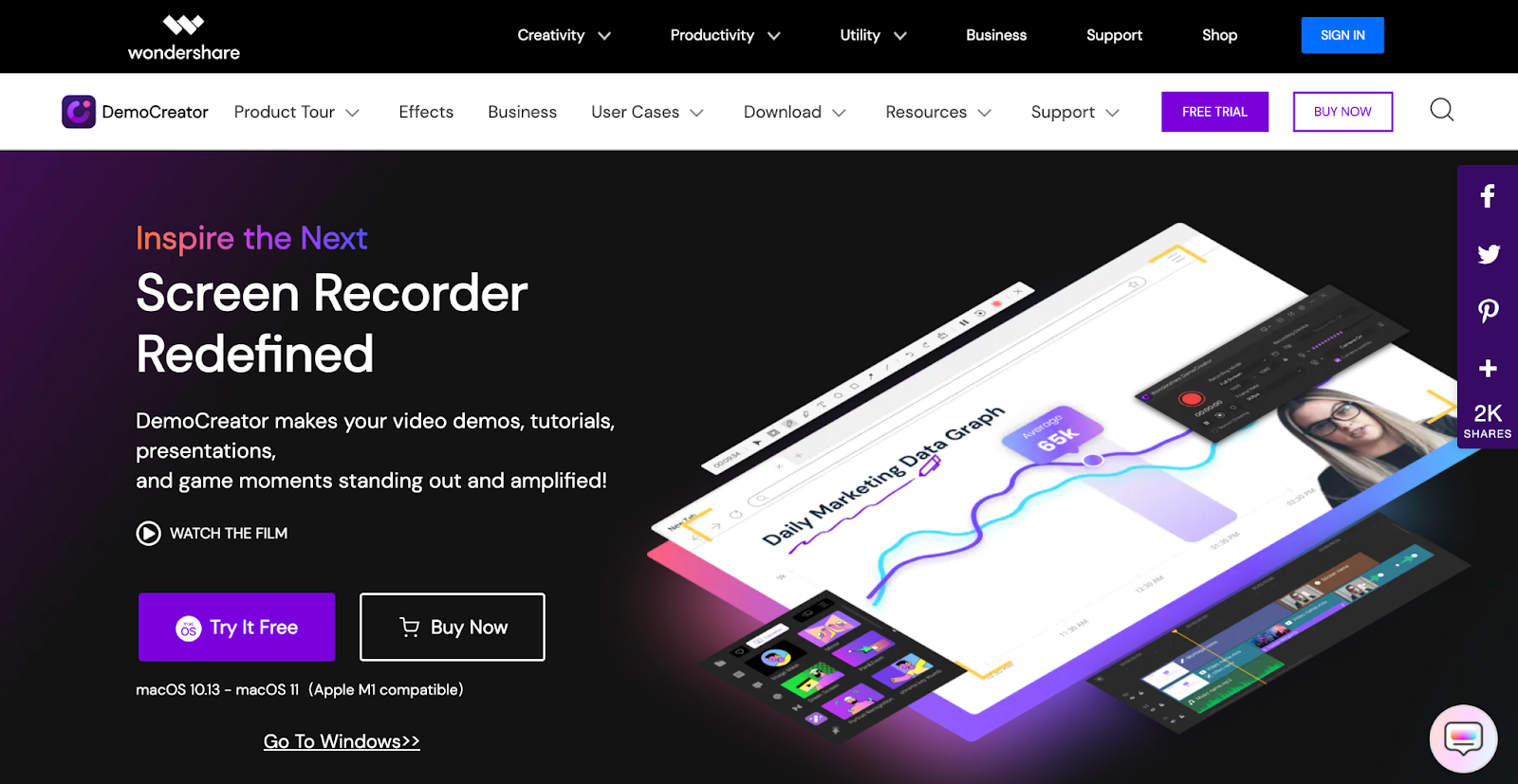 DemoCreator Home Page video tutro