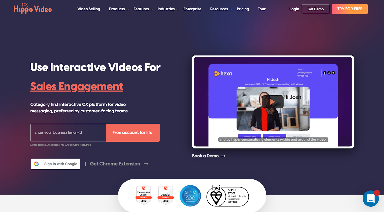 Hippo Video home page video tutorial software 