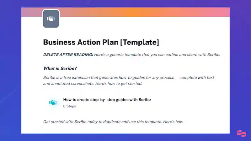 Action plan: business plan templates