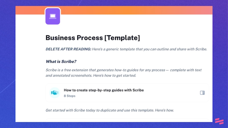 Free Business Process Template