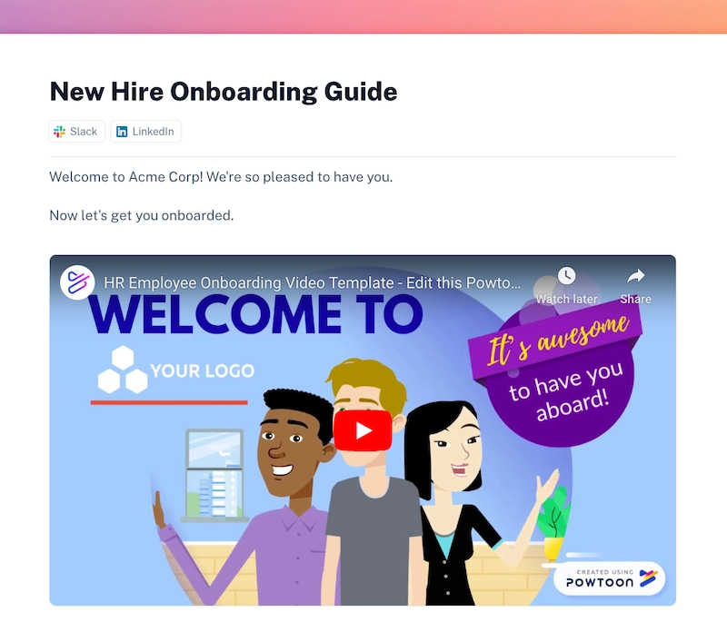 Free new hire onboarding manual template for your training manual