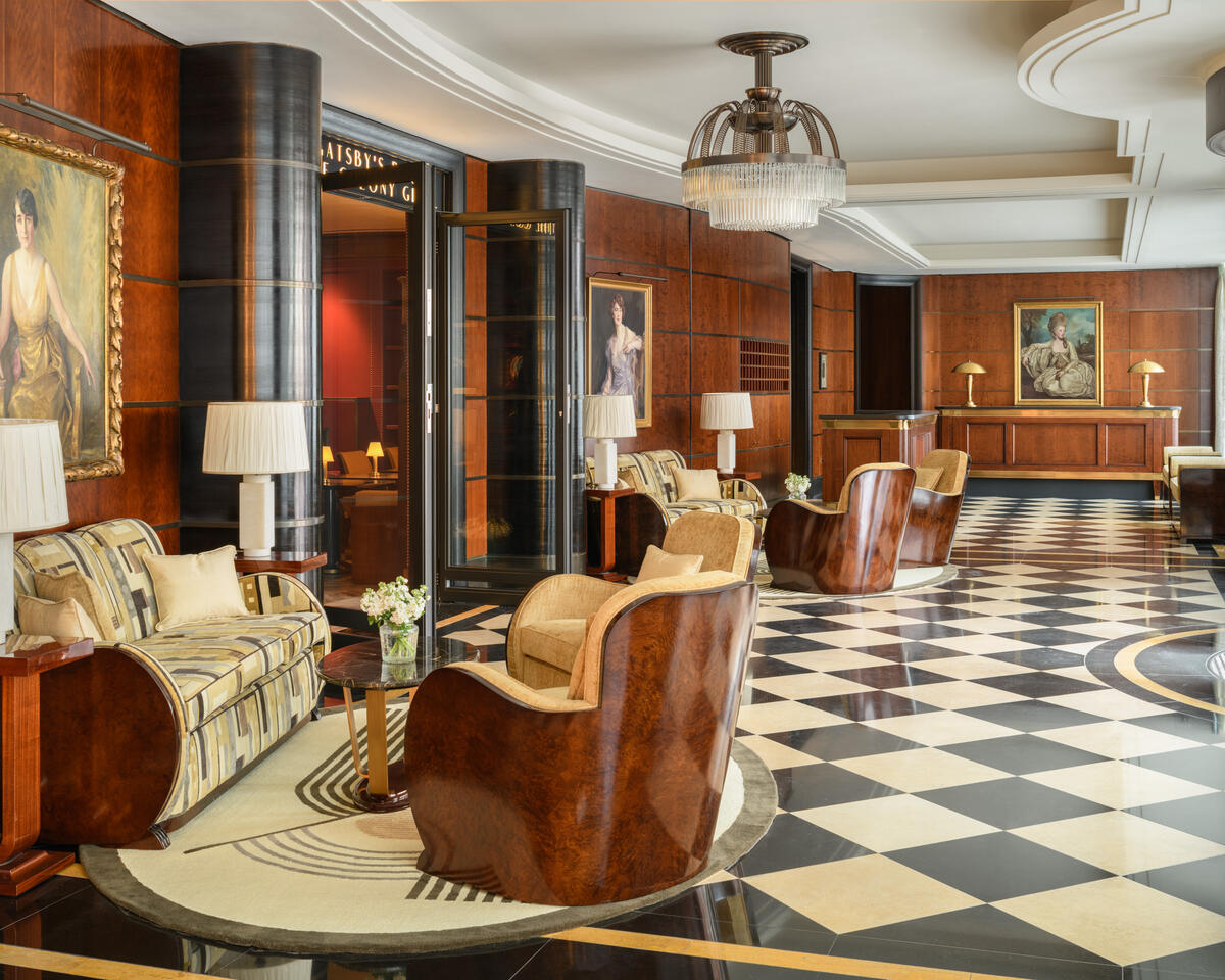 The Beaumont Lobby in Mayfair London
