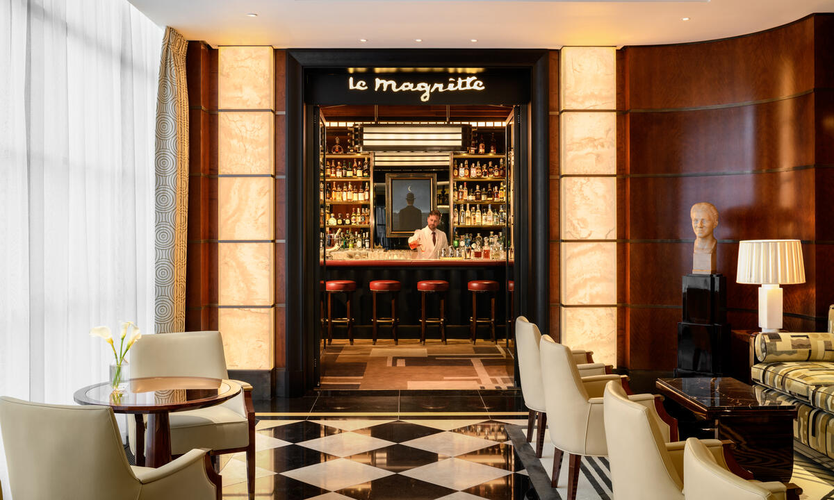 Le Magritte Bar and Terrace at The Beaumont Hotel in London