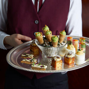 Canapés at The Beaumont Hotel in London