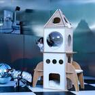 Pequlti Rocket Spaceship Cat Tower