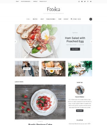 Foodica PRO - Food Blog WordPress Theme